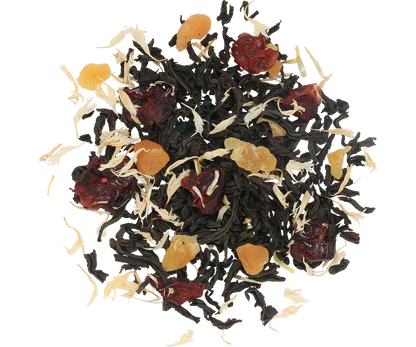 Liściasta herbata Basilur Frosty Day z owocami i płatkami kwiatów