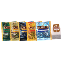 Zestaw kopert herbat Basilur Oriental Collection z pięcioma smakami herbat cejlońskich