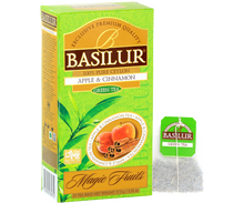 Torebka zielonej herbaty Basilur Apple & Cinnamon Magic Fruits