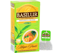 Torebka zielonej herbaty Basilur Pineapple & Orange Magic Fruits
