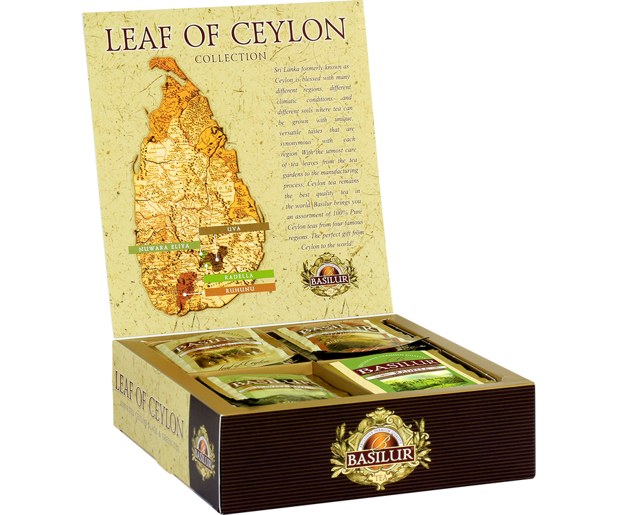 Basilur Leaf of Ceylon Collection zestaw herbat - 40 szt.