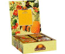 Zestaw herbat Basilur Magic Fruits Collection – owocowe herbaty w kopertach.