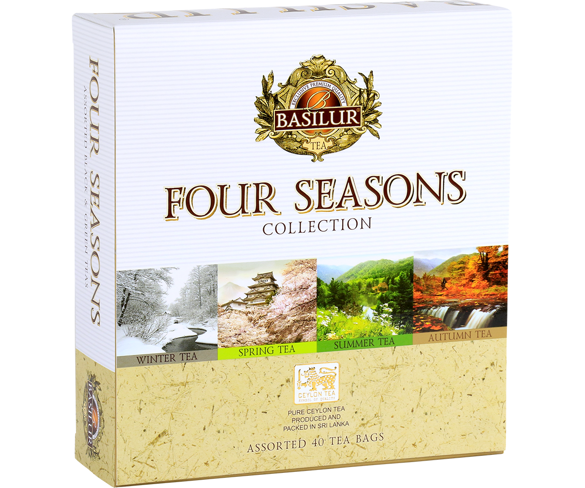 Herbata Basilur Four Seasons Collection – zestaw czterech cejlońskich herbat w kopertach