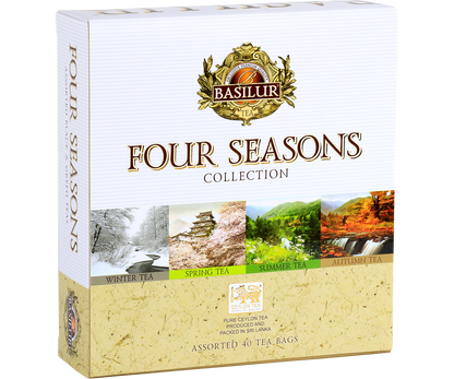 Herbata Basilur Four Seasons Collection – zestaw czterech cejlońskich herbat w kopertach