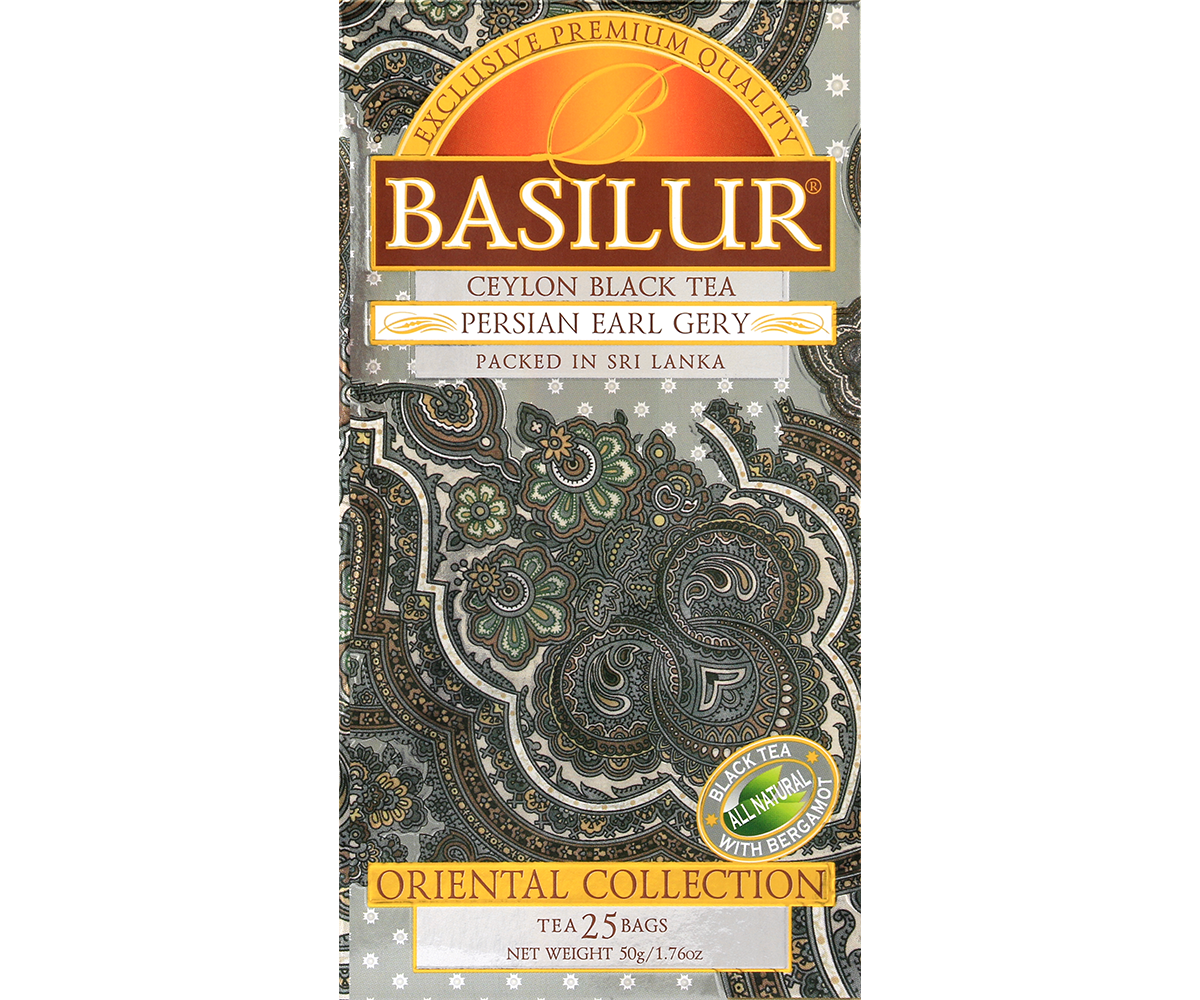 Herbata Basilur Persian Earl Grey w ozdobnym opakowaniu z kolekcji Oriental Collection