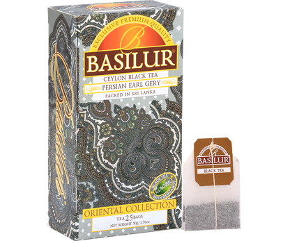 Torebka herbaty Basilur Persian Earl Grey z czarnej herbaty cejlońskiej z bergamotką