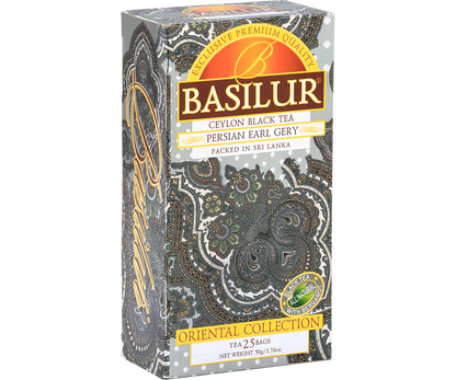 Herbata Basilur Persian Earl Grey – eleganckie pudełko z orientalnym motywem