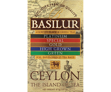 Basilur Assorted Ceylon – klasyczne pudełko herbat czarnych i zielonych z Cejlonu.