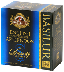 Herbata Basilur English Afternoon – eleganckie opakowanie z serii Specialty Classics.