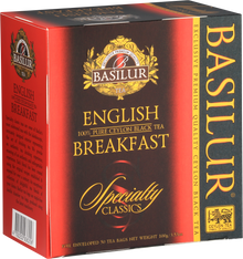 Zestaw kopert herbaty Basilur English Breakfast – aromatyczna herbata cejlońska.