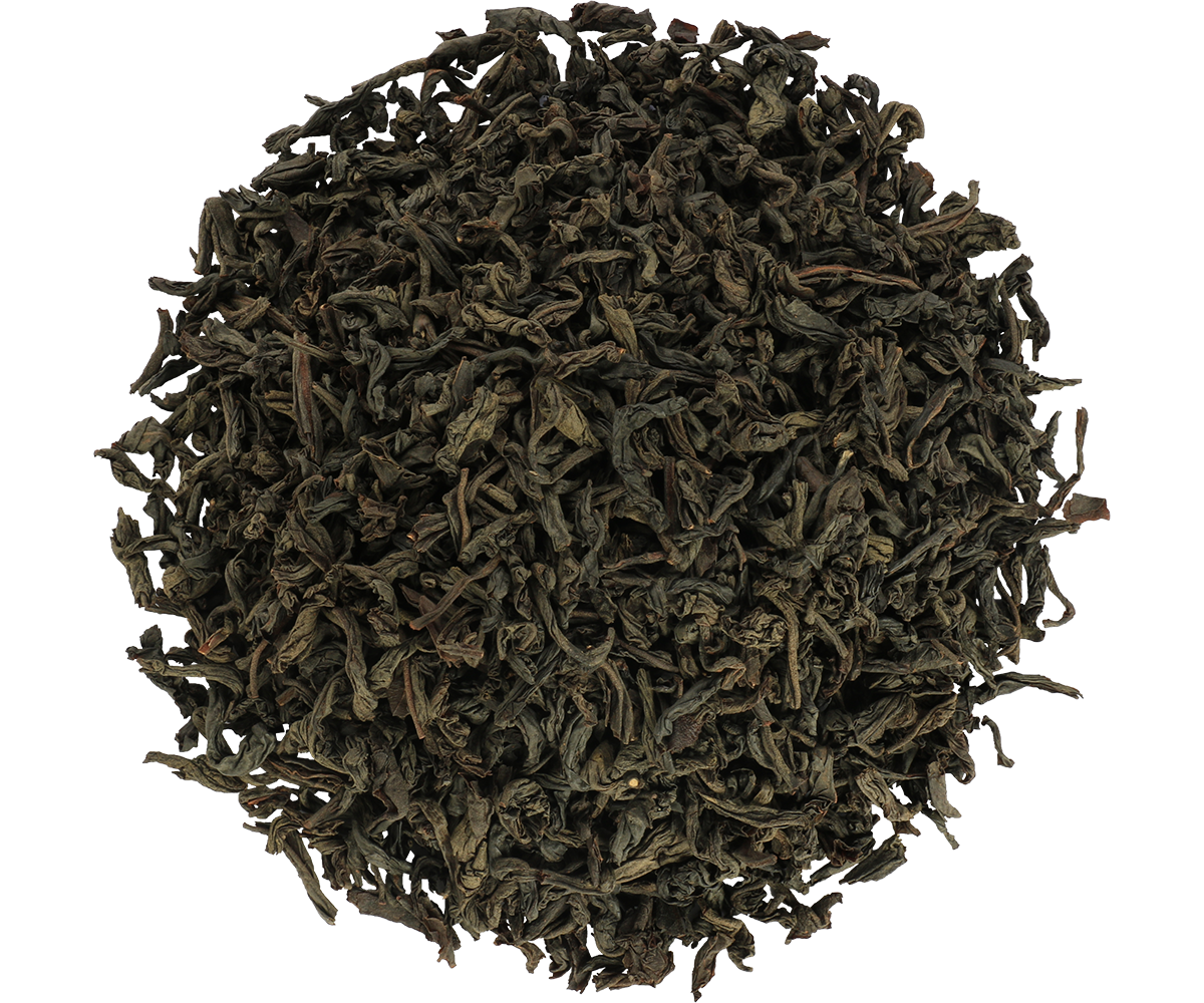 Czarne liście herbaty Basilur Ceylon Original – wysokiej jakości herbata cejlońska.