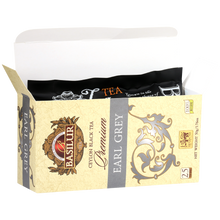 Otwarta herbata Basilur Premium Earl Grey 25 torebek czarna herbata cejlońska w eleganckim opakowaniu