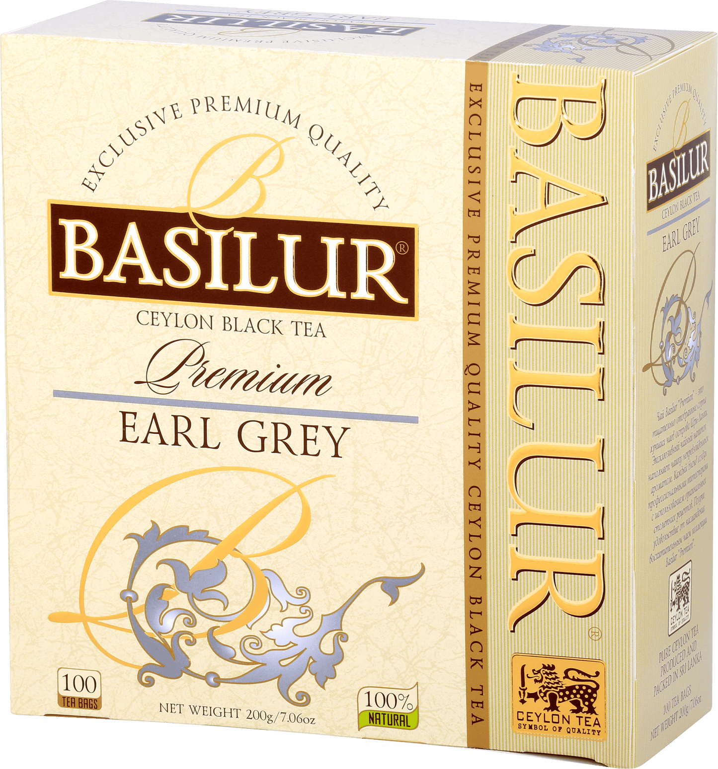 Opakowanie Basilur Earl Grey – elegancka czarna herbata z nutą bergamotki