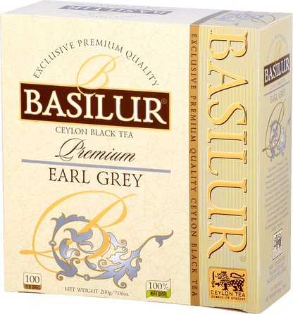 Opakowanie Basilur Earl Grey – elegancka czarna herbata z nutą bergamotki