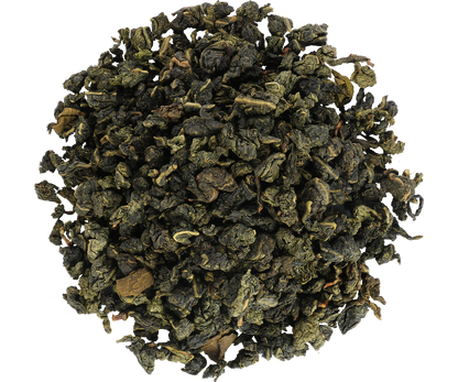 Liście herbaty Milk Oolong Basilur – półfermentowana zielona herbata o mlecznym aromacie.