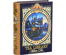 Puszka Basilur Tea Library vol. II – herbata cejlońska w ozdobnym opakowaniu.