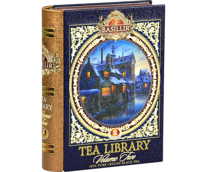 Puszka Basilur Tea Library vol. II – herbata cejlońska w ozdobnym opakowaniu.