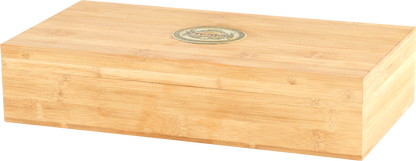 Zestaw herbat Basilur Three Mini Maps w ozdobnym bambusowym pudełku.