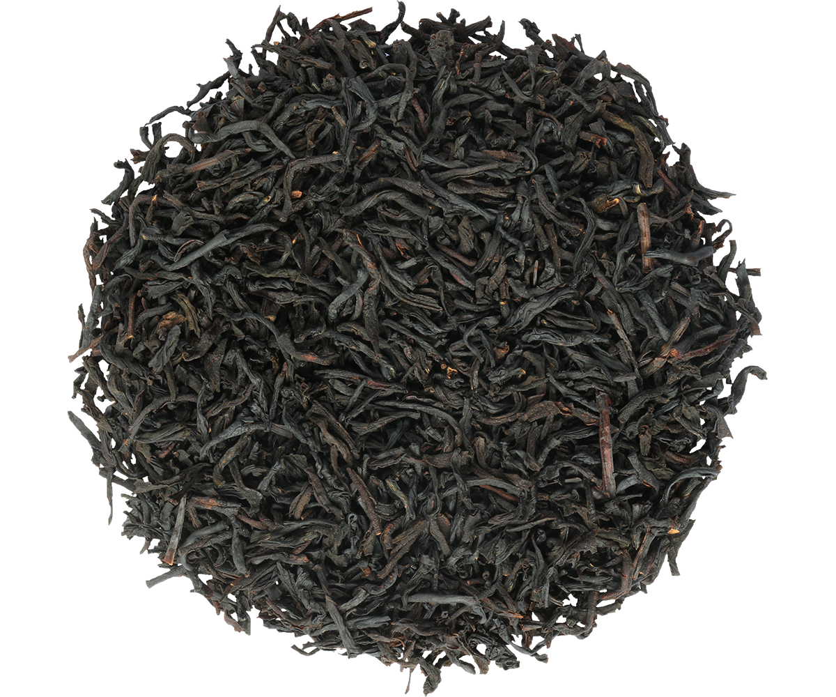 Liście czarnej herbaty Basilur Caramel Dream – wysokiej jakości herbata sypana z nutą karmelu.