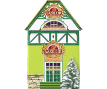 Puszka Basilur Winter Avenue III – front opakowania z zimowym motywem.