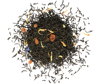 Liście czarnej herbaty Basilur Captain’s & Gampola Tea – aromatyczna mieszanka herbat cejlońskich.