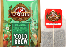 Koperta z torebką herbaty Basilur Strawberry Cucumber & Mint.