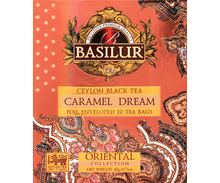 Herbata Basilur Caramel Dream z kolekcji Oriental – eleganckie opakowanie w stylu orientalnym