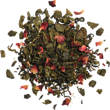 Mieszanka herbaty Basilur Floral Fantasy vol. III z zieloną herbatą i płatkami róż.