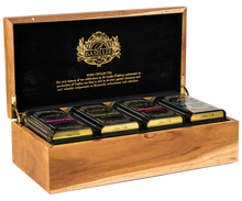 Widok boczny skrzynki Basilur Executive Gift Rare Tea z emblematem marki.