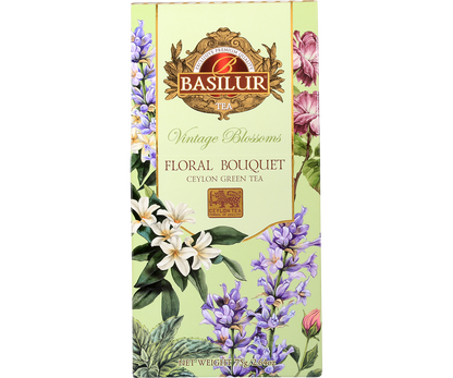 Opakowanie herbaty Basilur Jasmine Dream zielona herbata cejlońska z jaśminem.