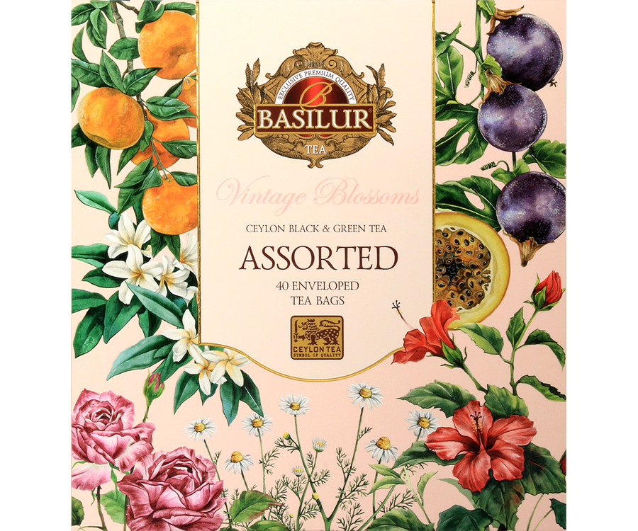 Basilur Vintage Blossoms zestaw herbat - 40 x 1,5 g
