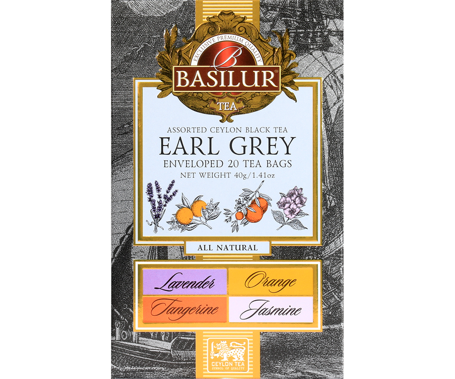 Basilur Earl Grey zestaw herbat - 20 x 2 g