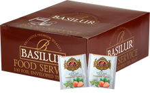 Zestaw Basilur Strawberry Vanilla – 100 torebek białej herbaty cejlońskiej o smaku truskawki i wanilii.