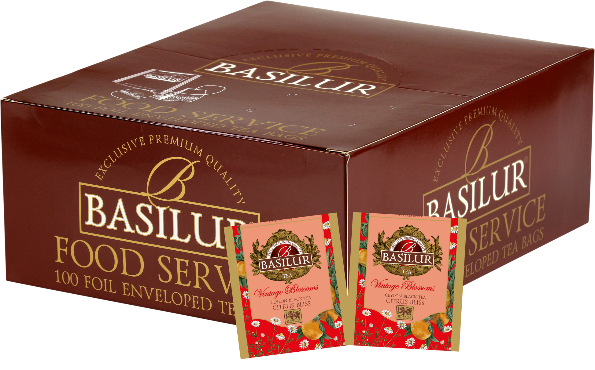 Zestaw Basilur Citrus Bliss 100 x 1,5 g – orzeźwiająca czarna herbata z nutą pomarańczy i cytryny w eleganckim pudełku.