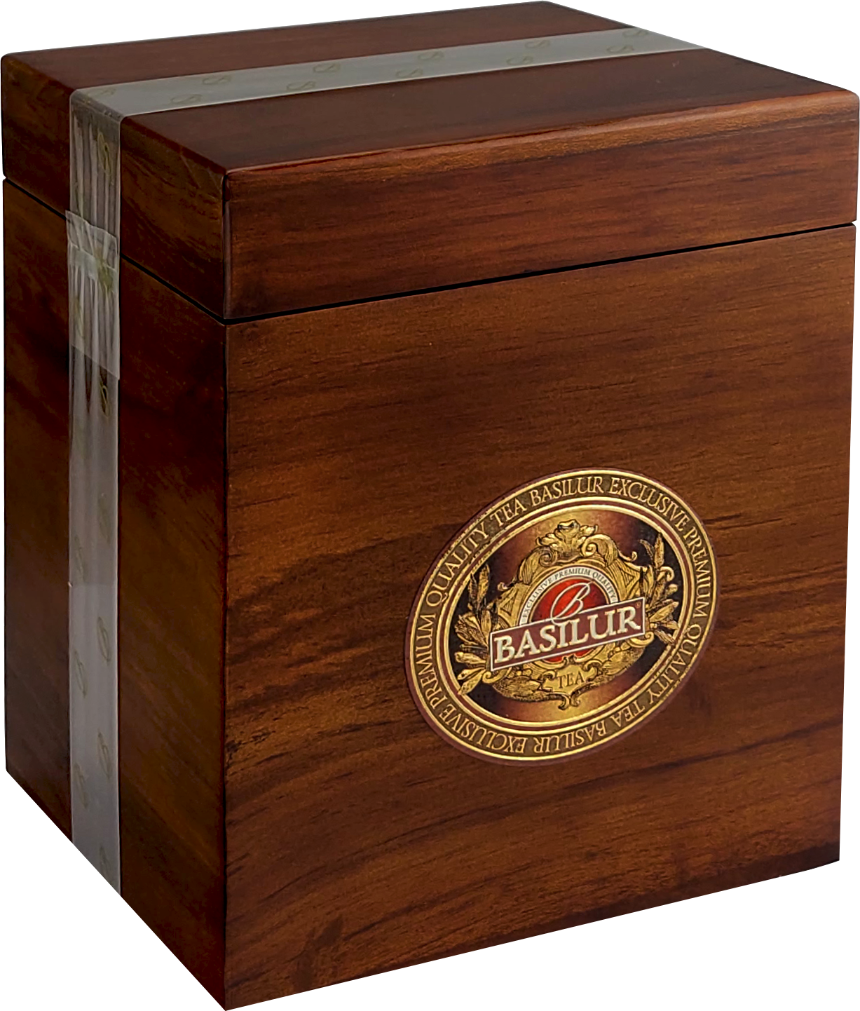 Eleganckie detale opakowania Basilur Green Needle – połączenie tradycji i klasy.