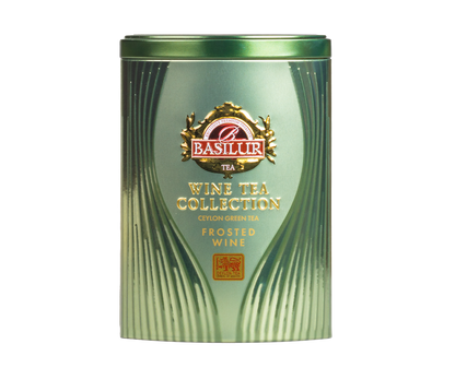 Liściasta herbata Basilur Frosted Wine – zielona herbata Ceylon z dodatkiem owoców.