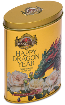 Złota edycja Basilur Happy Dragon Year – herbata Ceylon Pure Black Tea.