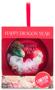 Opakowanie prezentowe Basilur Happy Dragon Year Red z napisem Limited Edition.