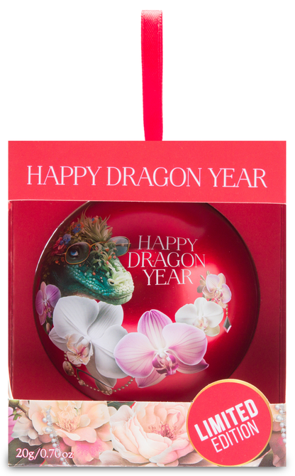 Opakowanie prezentowe Basilur Happy Dragon Year Red z napisem Limited Edition.