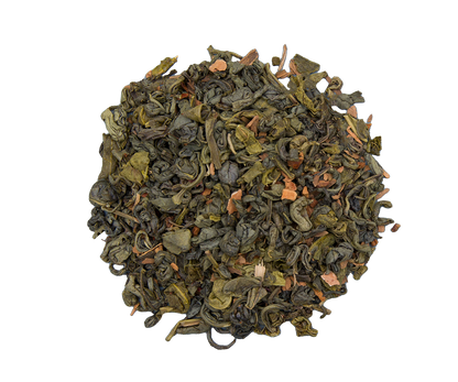 Herbata zielona Basilur Gift of Joy w liściach, delikatna i aromatyczna kompozycja.