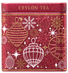 Puszka Basilur Gift of Love – czerwona herbata cejlońska w ozdobnym opakowaniu.