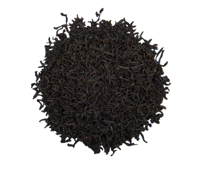 Torebka uzupełniająca Basilur Golden Hour z motywem świątecznym i gałązkami sosny.