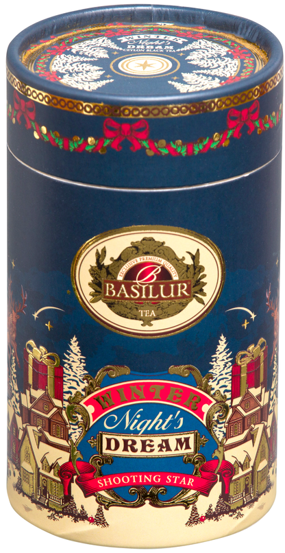 Susz czarnej herbaty cejlońskiej Basilur Shooting Star w naturalnej formie.