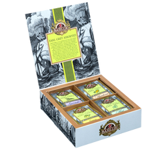 Otwarty zestaw Basilur Earl Grey z czterema rodzajami saszetek herbaty