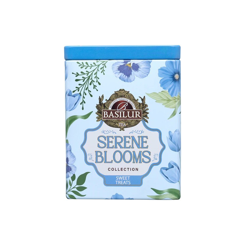 Puszka Basilur Sweet Treats Serene Blooms dekoracyjna herbata zielona
