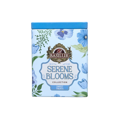 Puszka Basilur Sweet Treats Serene Blooms dekoracyjna herbata zielona
