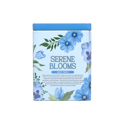 Tylna etykieta Basilur Sweet Treats puszka z informacją o mieszance herbacianej
