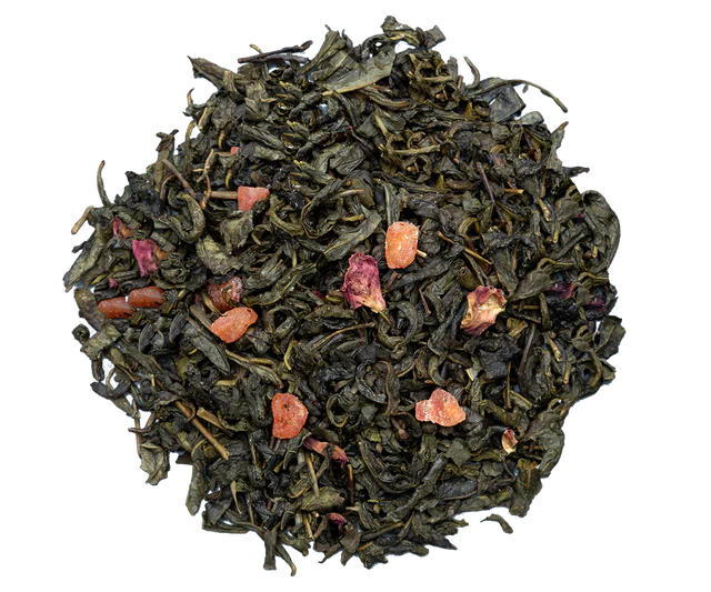 Tylna etykieta Basilur Sweet Treats puszka z informacją o mieszance herbacianej
