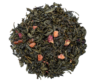 Tylna etykieta Basilur Sweet Treats puszka z informacją o mieszance herbacianej
