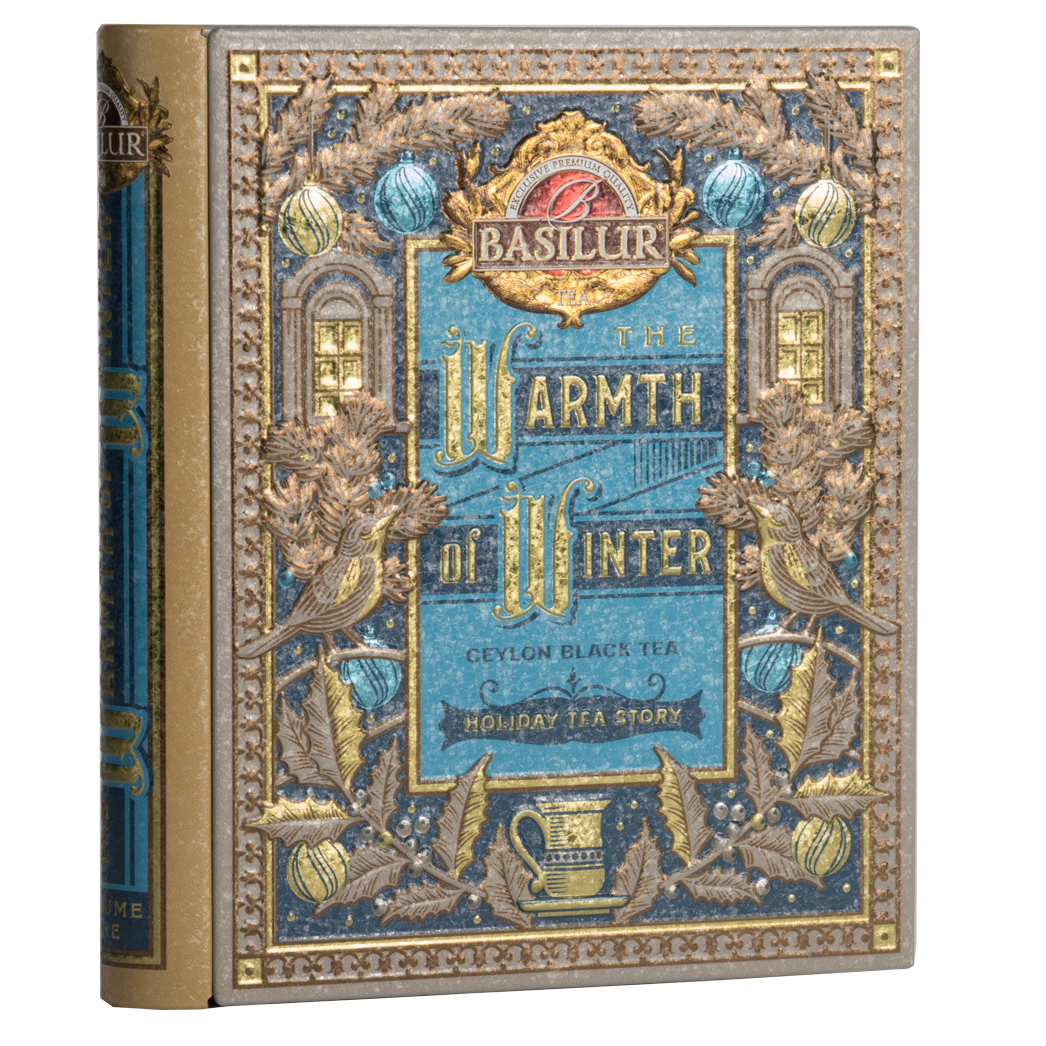 Puszka Basilur Warmth of Winter vol. II – elegancka czarna herbata cejlońska w zimowej edycji.